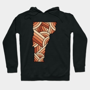 Vermont Map Art Hoodie